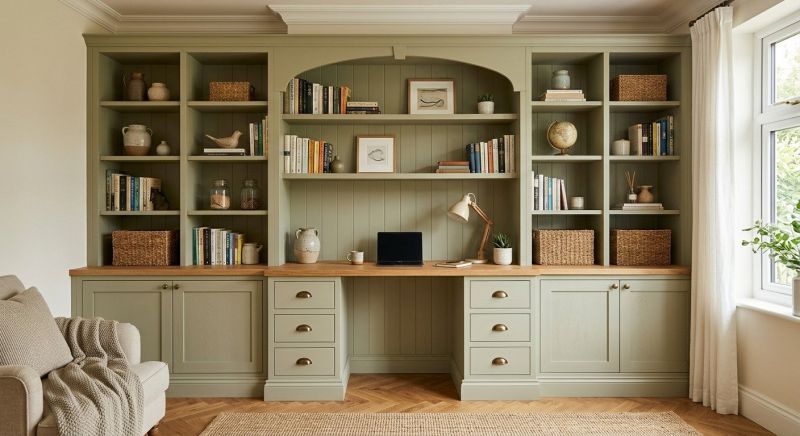 Built In Desk Installation in Frederick, MD
