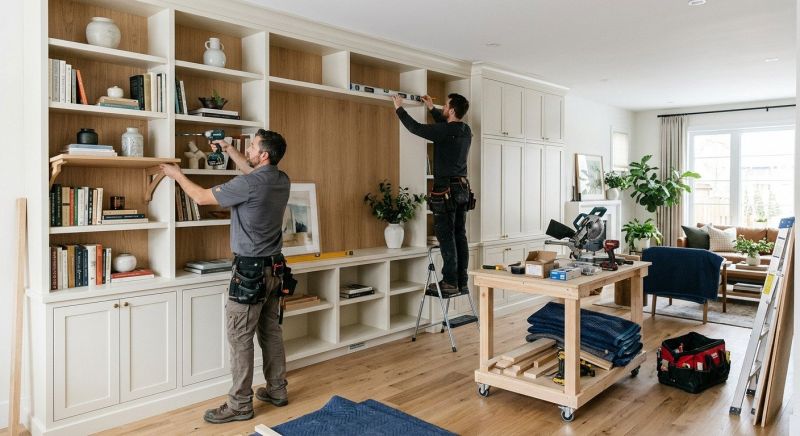 Custom Bookshelves Installation in Frederick, MD