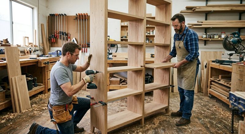 Bookcase Construction in Durham, NC