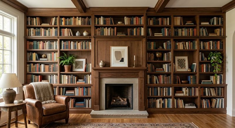 Built In Bookshelves Installation in Raleigh, NC