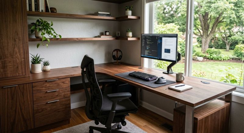 Built In Desk Installation in Frederick, MD