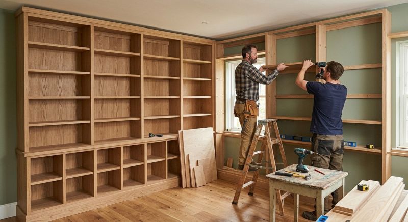 Custom Bookcase Installation in Alexandria, VA