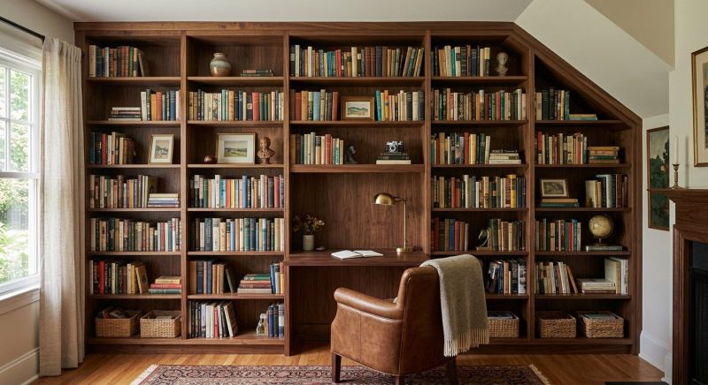 Custom Bookshelves Installation in Frederick, MD