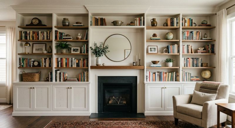 Fireplace Cabinet Installation in Charlotte, NC