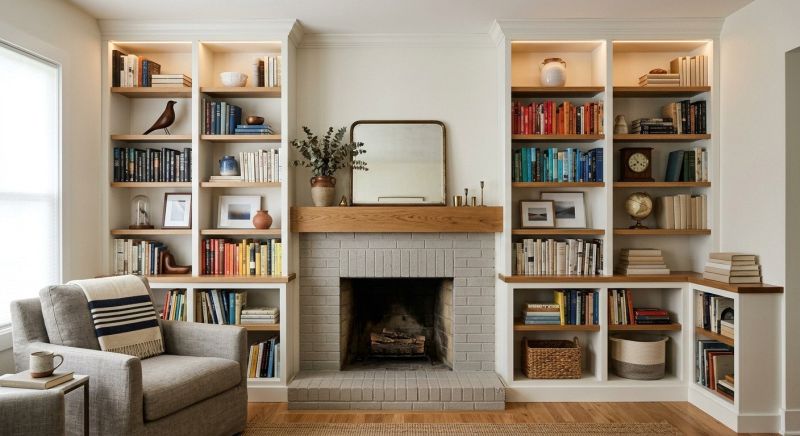 Fireplace Shelves Installation in Durham, NC