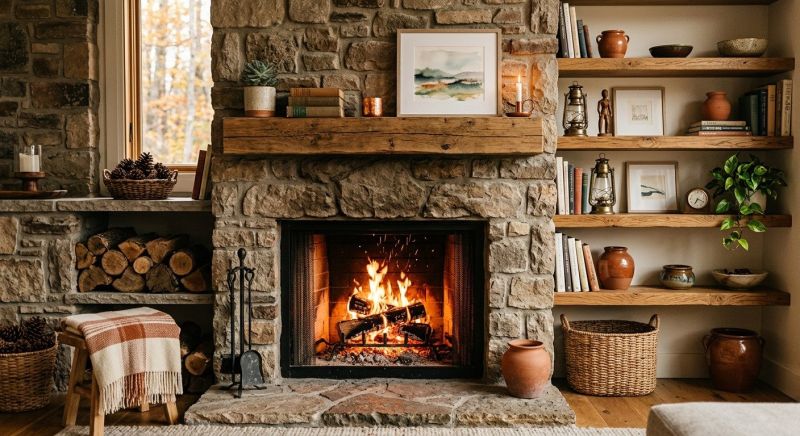 Fireplace Shelves Installation in Greensboro, NC
