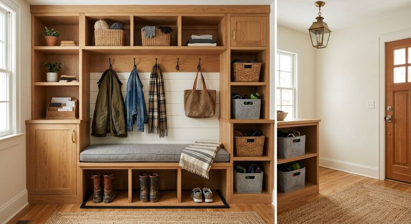 Mudroom Carpentry Installation in Greensboro, NC
