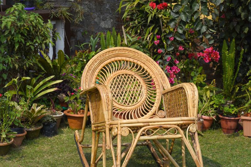 Finished Wicker Chair